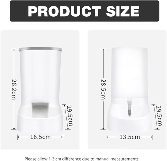 Self-Dispensing Gravity Pet Feeder & Waterer