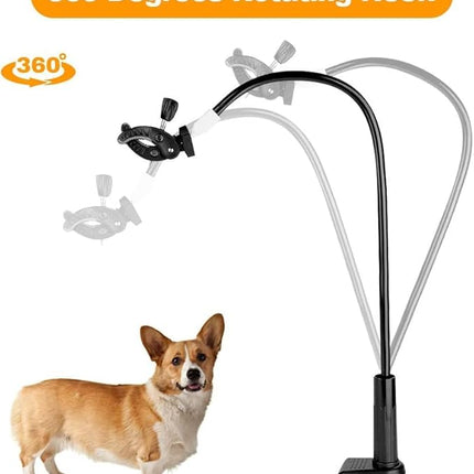 Dog Pet Grooming Table Hair Dryer Stand Holder Hands, Hands-Free Pet Hair Dryer Holder Arm, 360° Rotatable Lazy Hair Dryer Clip