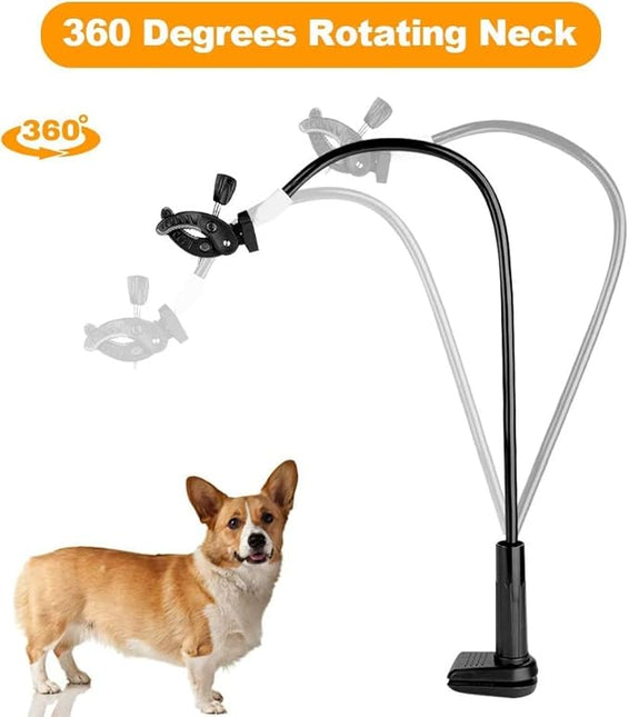 Dog Pet Grooming Table Hair Dryer Stand Holder Hands, Hands-Free Pet Hair Dryer Holder Arm, 360° Rotatable Lazy Hair Dryer Clip