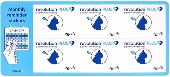Revolution Plush Flea and Worm Treatment for Cat Medium Cat 2.5-5 kg (Pack of 3)