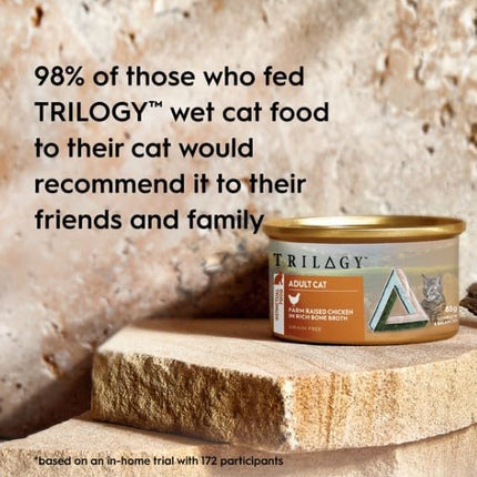 Trilogy Bone Broth Wet Kitten Food, Farm Raised Chicken, 24x85g
