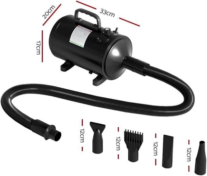 Pet Hair Dryer Dog Cat Grooming Speed Blower Hairdryer Heater Low Noise