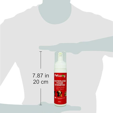 Petway Petcare Waterless Foam Shampoo For Dogs And Cats, 200ml