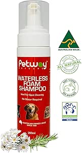 Petway Petcare Waterless Foam Shampoo For Dogs And Cats, 200ml