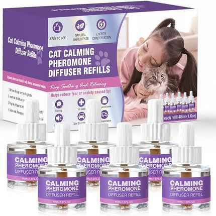 Cat Pheromones Calming Diffuser Refill 6 Pack Multicat Pheromone Diffusers