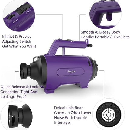 Dog Dryer High Velocity Professional Dog/Pet Grooming Force Hair Dryer/Blower (SMD-06P)
