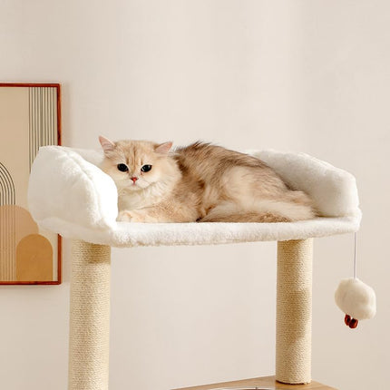 Cat Tree, Cat Tower with Scratching Post, Multi-Level Climbing Tower, Pet Condo House Furniture with Hemp Rope-Wrapped Posts, (160cm)