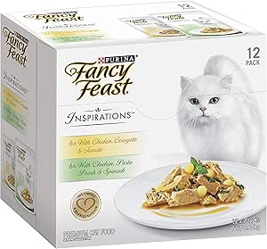 Fancy Feast Inspirations Adult Wet Cat Food Chicken Variety Pack 24x70g