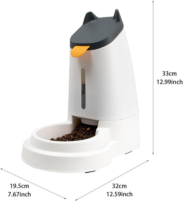 Automatic Cat Feeder,Gravity-Controlled Feeder and Dispenser
