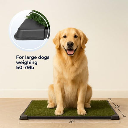 PETMAKER Replacement Artificial Grass Pee Pads – Set of 3 Pads for Puppy Potty Trainer – Dog Housebreaking Supplies for Puppies or Large Dogs by