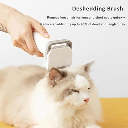 Pet Dog Hair Vacuum & Grooming, DIY Pet Grooming Tools, Quiet pet vacuum groomer shedding hair remover with deshedding brush, clippers