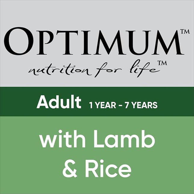 OPTIMUM Adult Wet Dog Food with Lamb and Rice 400g Can, 24 Pack