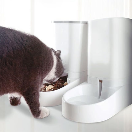 Self-Dispensing Gravity Pet Feeder & Waterer