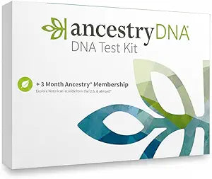 AncestryDNA Genetic Test Kit + 3-Month Ancestry World Explorer Membership: Personalized Genetic Results, DNA Ethnicity Test, Family History, Complete DNA Test, 3600+ Regions and Journeys
