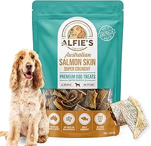 ALFIE'S TREATOS Salmon Skin Dog Treats (75g)