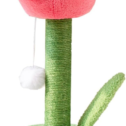 AIMALL Tulip Cat Scratching Post with Sisal Rope, Non-Shedding Crumbs