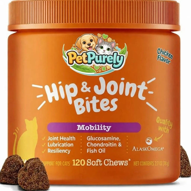 Dogs Hip and Joint Supplement with Chondroitin, MSM, Vitamins C & E - Chicken,120ct