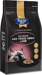 Fussy Cat Luxe Dry Cat Food, Salmon and Freeze Dried Lamb 750g - Real Salmon & Freeze-Dried Lamb for Premium Taste, 34% Protein & Complete Nutrition
