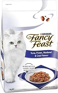 Fancy Feast - Tuna, Prawn, Mackerel & Crab Cat Food, Adult, 1.4 Kg