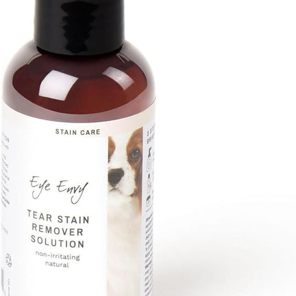 Eye Envy Tear Stain Remover Solution for Dogs. Gentle, Natural, Safe. Cleans Tear Stains. Recommended by AKC Breeders, Handlers, Groomers. 4 oz. Made in USA