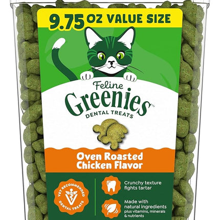 Greenies Feline Dental Cat Treats Oven Roasted Chicken 277g
