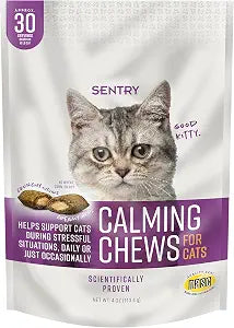 Sentry Calming Chews for Cats, Pheromone Stress Aid, 4oz