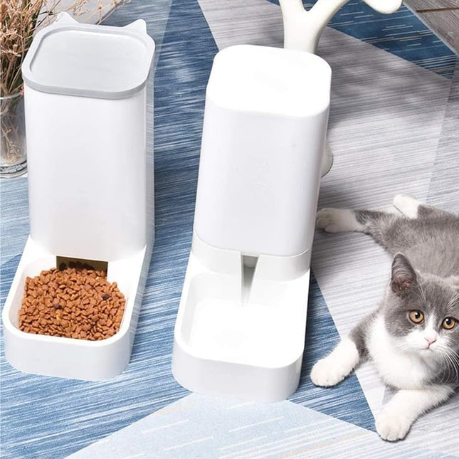 Self-Dispensing Gravity Pet Feeder & Waterer