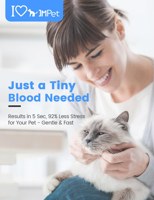 IMPet Glucose Monitoring Kit for Dogs & Cats, Pet Blood Sugar Monitor with 100 Strips