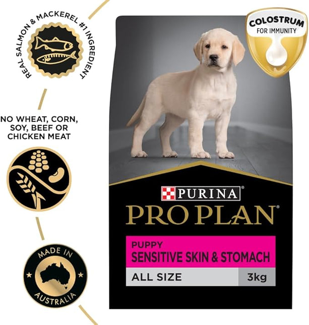 Purina Pro Plan Puppy Sensitive Skin & Stomach Dry Dog Food 3kg