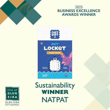 NATPAT Holistic Pet Care Locket for Calming Stickers and Outdoor Patches