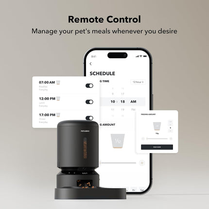 PETLIBRO Automatic Cat Feeder with Camera for Two Cats, 1080P HD Video with Night Vision, 5G WiFi