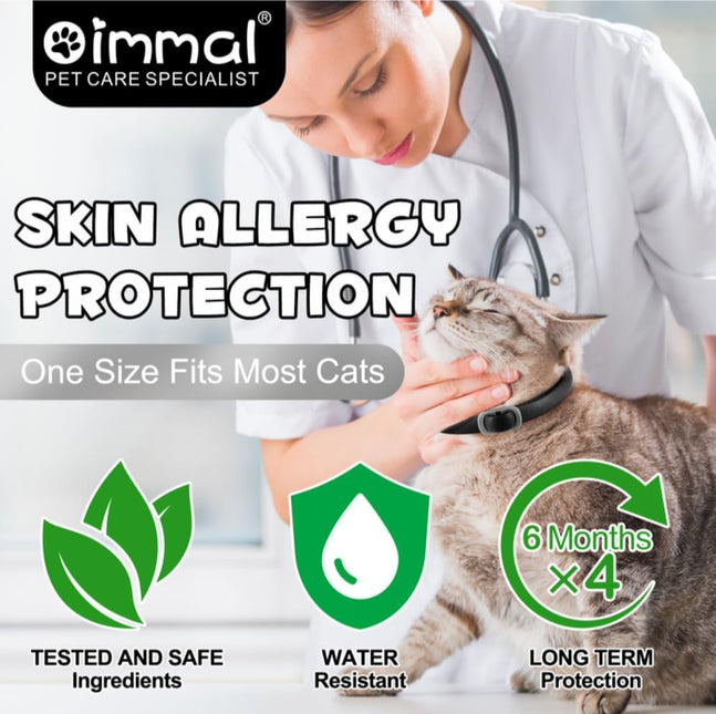 Cat Flea and Tick Collar | Flea & Tick Prevention | Pack of 4