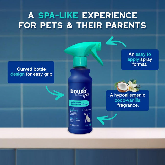 DOUXO Skin & Coat SPA Ultra-Safe Multi Action Odour Control Spray, 340ml