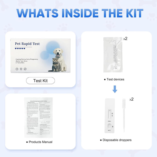 Dog & Cat Urine Pregnancy Test Kit at Home, 5-Minute Fast & Accurate Results up to 99%