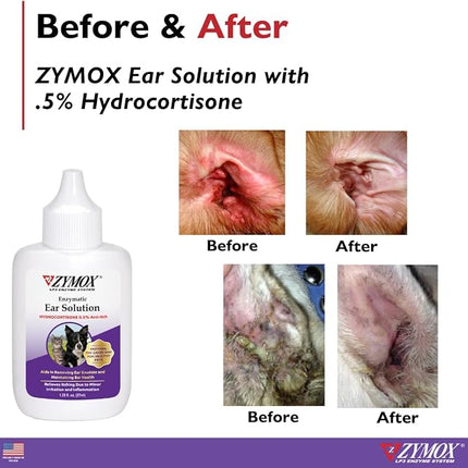 ZYMOX Enzymatic Ear Solution with 0.5-Percent Hydrocortisone