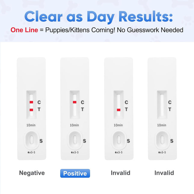 Dog & Cat Urine Pregnancy Test Kit at Home, 5-Minute Fast & Accurate Results up to 99%