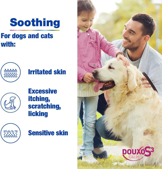 DOUXO S3 SEB Calm Itch Relief Shampoo Bar for Dogs and Cats