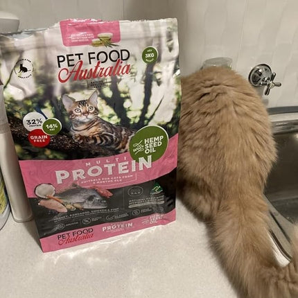 Pet Food Australia Grain Free Kangaroo, Turkey, Ocean Fish & Chicken Dry Cat Food-3kg