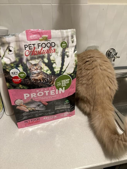 Pet Food Australia Grain Free Kangaroo, Turkey, Ocean Fish & Chicken Dry Cat Food-3kg