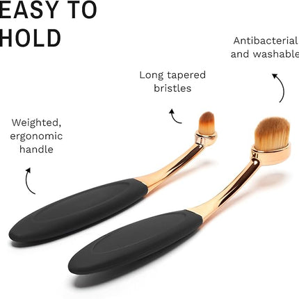 Eye Envy ProPowder Applicator Brush for Dogs and Cats | Use to Safely and Evenly Apply Tear Stain Powder | Large | Washable Superfine Fiber Hair | Long Tapered Bristles | Ergonomic Handle