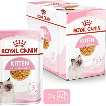 Royal Canin Kitten Instinctive in Jelly Pack, 12 Pack