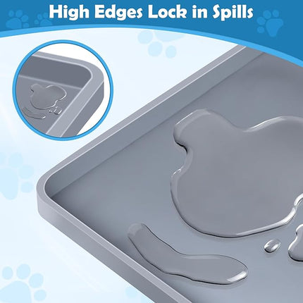 Dog Pee Pad Holder, Dog Potty Tray Silicone Puppy Pad Holder Tray Fits for 24" x 24"