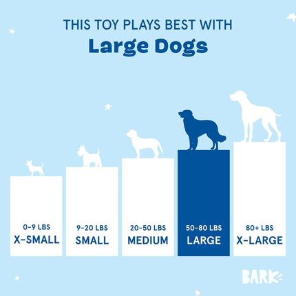 BarkBox Interactive 2-in-1 Stuffed Plush Squeaky Dog Toy