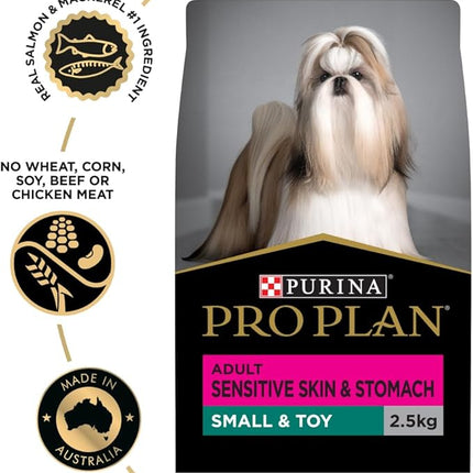 Purina Pro Plan Adult Dry Dog Food Small and Toy Breeds Salmon and Mackerel 2.5kg