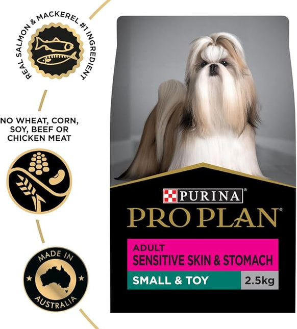Purina Pro Plan Adult Dry Dog Food Small and Toy Breeds Salmon and Mackerel 2.5kg