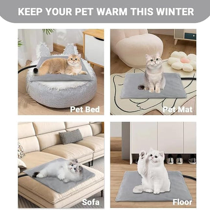 Pet Heating Pad for Dogs Cats Puppies, Waterproof Electric Heated Mat 230V 35W