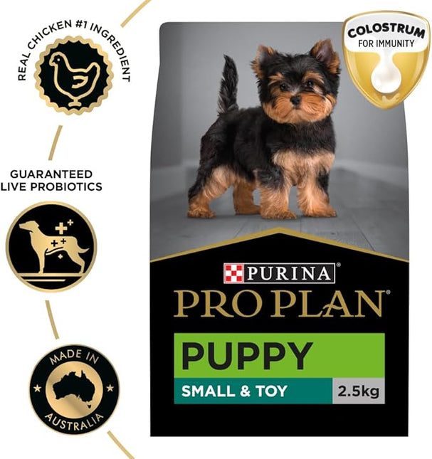 Purina Pro Plan Puppy Dry Dog Food Small and Toy Breeds Chicken 2.5kg