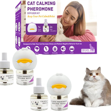 Cat Calming Diffuser, Cat Pheromones Diffuser Refill (2 Pack)