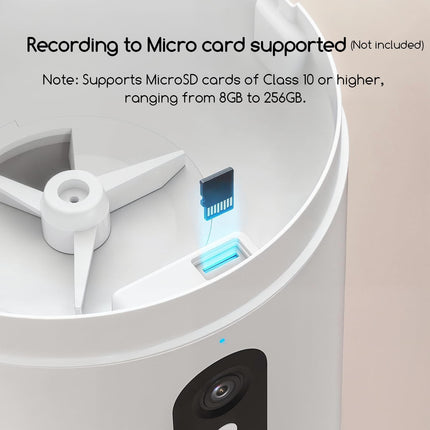 Faroro Automatic Cat Feeder with Camera, 3MP HD Video with Night Vision, 5G/2.4G