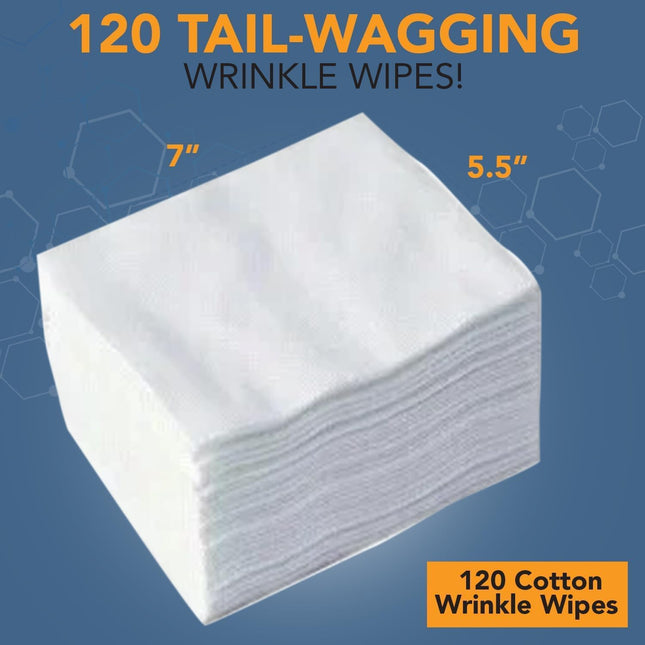 NOVEHA 5”x7” Large Dog Wipes | Wipes for Bulldog, French Bulldog, Pug, English Bulldog | Deodorizing
